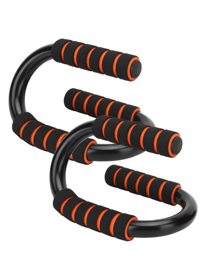 OSALIA Push Up Stand Bars Set of 2, Upper Body Strength Training Push Up Handles, Anti-Slip Grip, Muscle Training Equipment for Chest, Arms, Shoulders & Core, Portable Home Gym Fitness Bars - Image 1